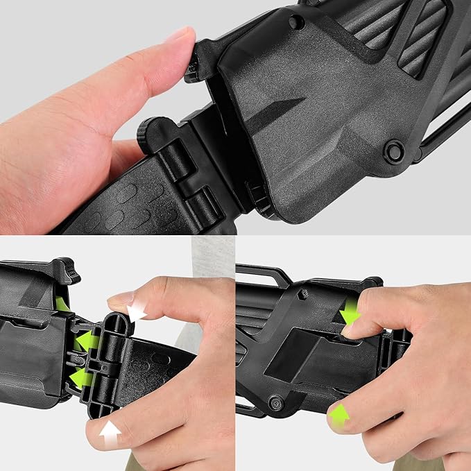 DNA MOTORING 15.5in Hand Pruning Saw, Hand-Held Garden Saw, Straight Blade Waist Saw for Tree Branches Trimming, Gardening, Woodworking, w/Scabbard, TOOLS-00593