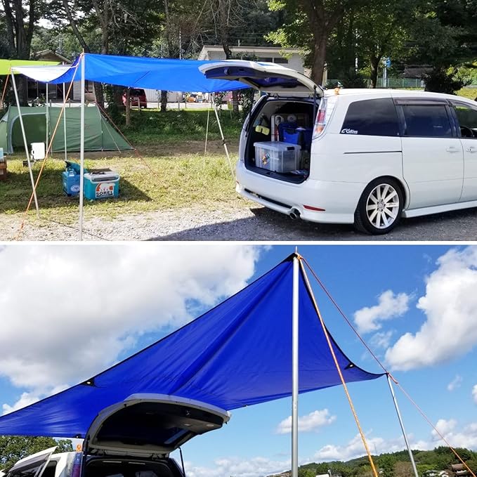 Azarxis Waterproof Camping Tent Tarp Hammock Rain Fly Footprint Ground Cloth Shelter Sunshade Beach Picnic Blanket Mat for Outdoor Camping Park Lawn