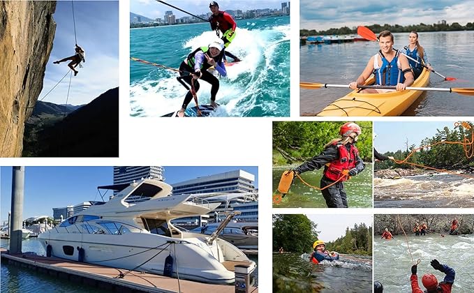 8/10/12mm x 5/10/20/30meter Static Rope Climbing Rope Marine Rope Anchor Rope Boat Rope Rappelling Rope Float Rope Tree Swing Rope Reflective