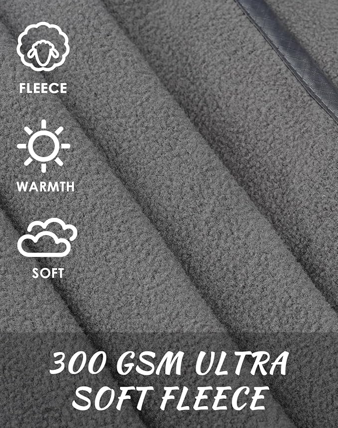 DUKUSEEK Outdoor Waterproof Stadium Blanket, XL Large (79x56) Hooded Stadium Blankets with Fleece,Portable,Warm Outside Blankets for Cold Weather, Camping, Sports, Beach, Football, Festivals…