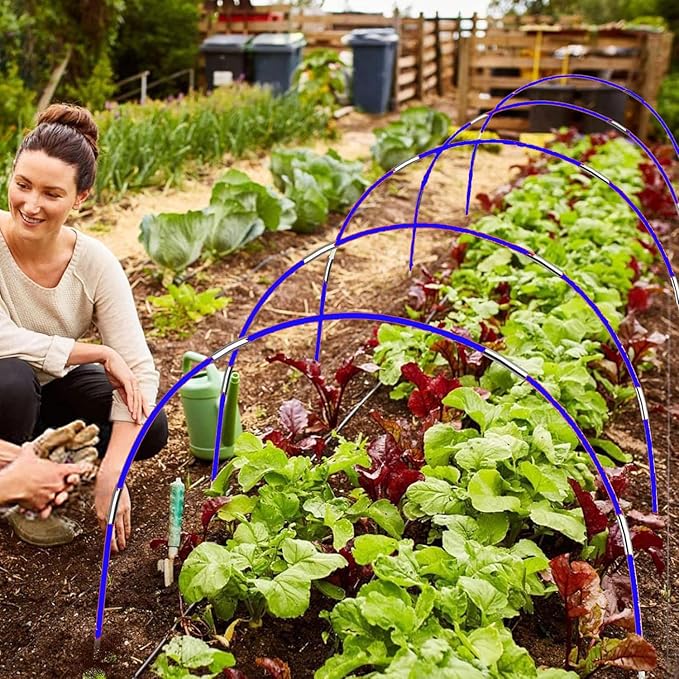 DIY 17 in, 36 Packs， Long Approximately 52ft, Diameter - 6.5mm Tent Pole, Replacement, Plant Grow Tunnel ，Telescopic Rod，Suitable for All Kinds of Outdoor Camping Tent