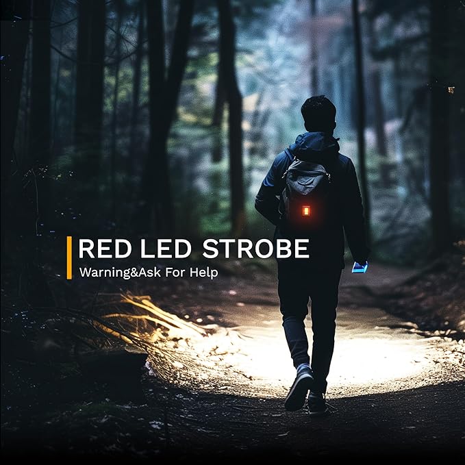 Running Light, 2Pack Reflective Running Gear for Runners, USB Rechargeable LED Light, Clip on Running Lights with Runners and Joggers for Camping, Hiking, Running, Outdoor Adventure