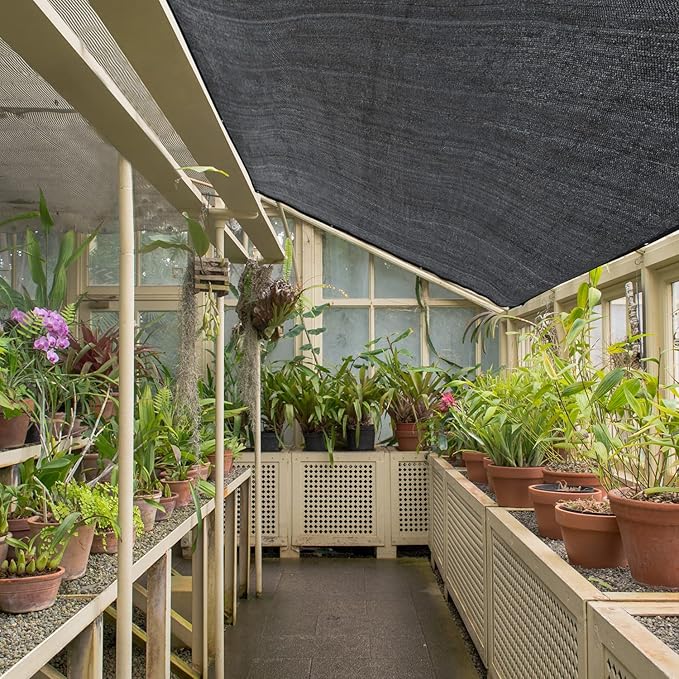 70% Garden Shade Cloth, 10x20FT HDPE Mesh Tarp with Upgraded Grommets, Keten UV-Resistant Outdoor Sun Shades for Greenhouse, Garden, Patio Plants, Pergola