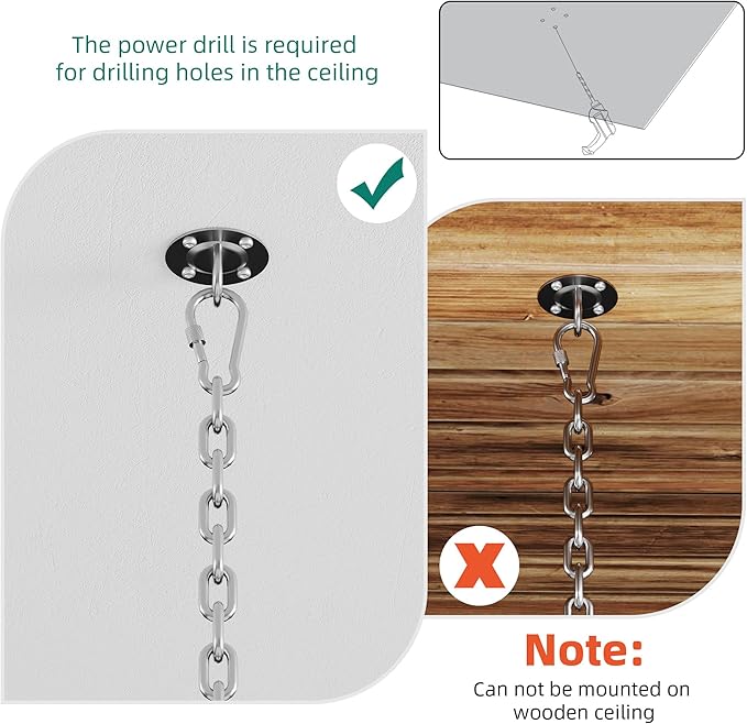 YITAHOME Hanging Egg Chair Without Stand, Rattan Wicker Swing Egg Chair with Resistant Cushion, 350lbs Capacity, Foldable Hanging Basket Chair for Porch, Garden, Bedroom, Balcony - Sky Blue