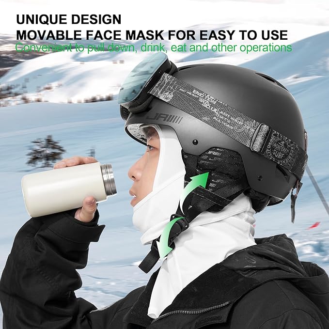 Balaclava Ski Mask 3 Pieces Full Face Cover for Men and Women Breathable Windproof Balaclava Face Mask for Skiing & Snowboard