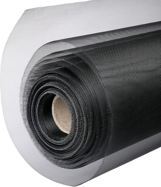 304 Black Stainless Steel Robust & Shielding Window Screen Replacement Mesh Screen, 39IN x 100FT, Perfect for Windows, Doors, Patios & Pets, Mosquito-Proof,Sturdy Screen Mesh Roll (20 Mesh)