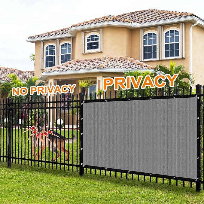 Artpuch 90% Sun Shade Cloth, 3 x 10 FT Pergola Shade Cover Canopy with Grommets, Sun Screen Fabric Tarp for Patio, Outdoor, Garden, Backyard, Light Grey