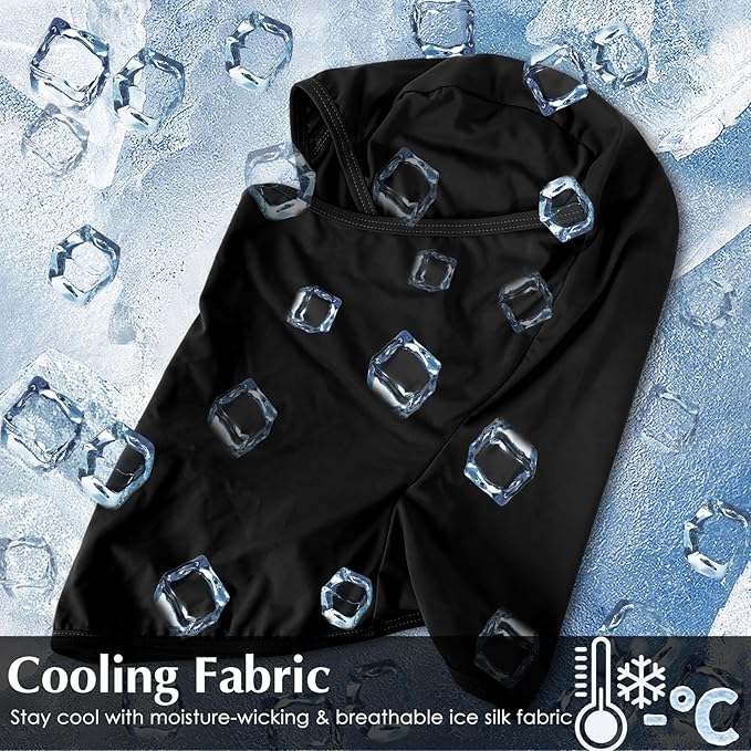 Achiou Balaclava Face Mask, Ski Mask for Men Women Football, Lightweight Sheisty, Ninja Shiesty Sun Hood UV Protector Cycling