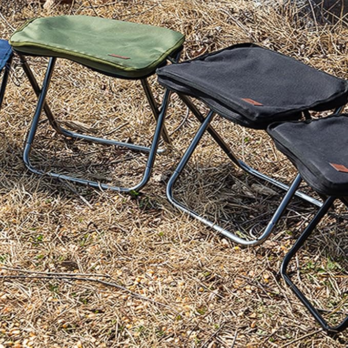 Camping Stool，Portable Foldable Stool aldult Collapsible Stool Chairs Fishing for Outdoor Hiking 300 LBS Load