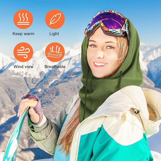 Joyoldelf Ski Mask for Men Women Balaclava Face Mask Full Winter Mask Breathable Sports Mask