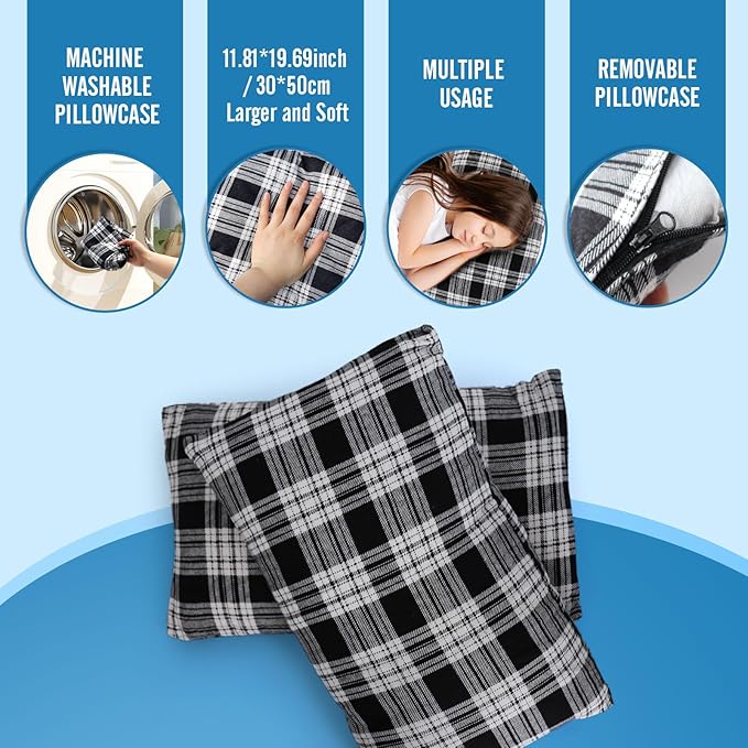 Double Sleeping Bag Flannel for Adults with 2 Pillows 2 Person Sleeping Bags Camping XXL Queen Size Two Person Sleeping Bag for Cold Weather