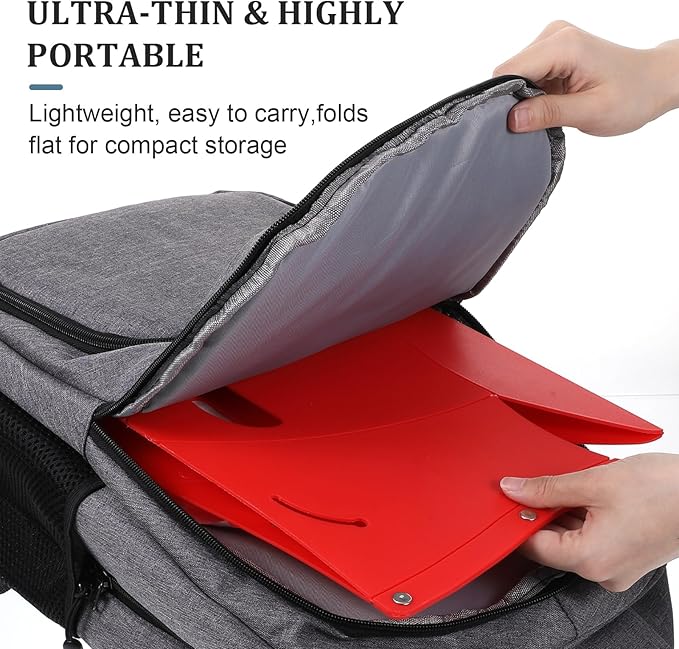 4Pcs Airplane Foot Rest for Long Flight, Lightweight RV Collapsible Stool for Camping, Multifunction Step Stool with Handbag Function for Outdoor Camping & Home & Office(Multicolor)