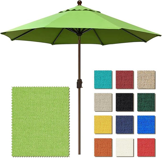 EliteShade USA 10-Year-Non-Fading 10Ft Market Umbrella Patio Umbrella Outdoor Table Umbrella with Ventilation, Macaw Green