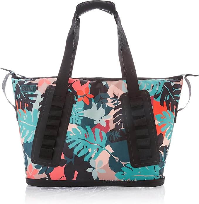 BUILT Utopia Welded Soft Portable Cooler with Wide Mouth Opening - Insulated and Leak-Proof Botanical Leaf 5251696