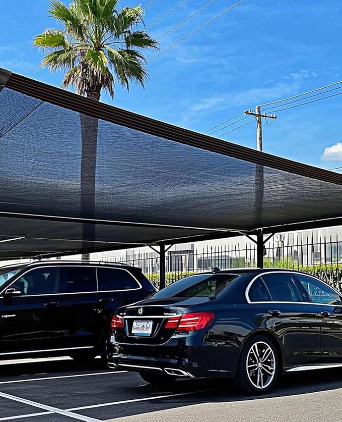 90% Shade Cloth,12x16ft Tear Resistant Sun Shade Net with Reinforced Grommet,Durable Garden Shade Tarp Cover for Greenhouse,Plant Cover, Chicken Coop,Patio and Pergola,Black