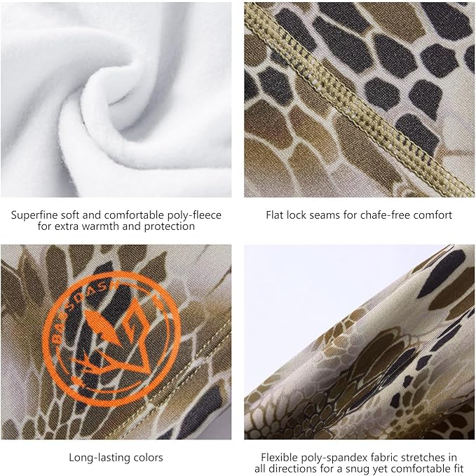 BASSDASH Winter Balaclava Fleece Ski Mask Ninja Hood Neck Warmer Fishing Hunting