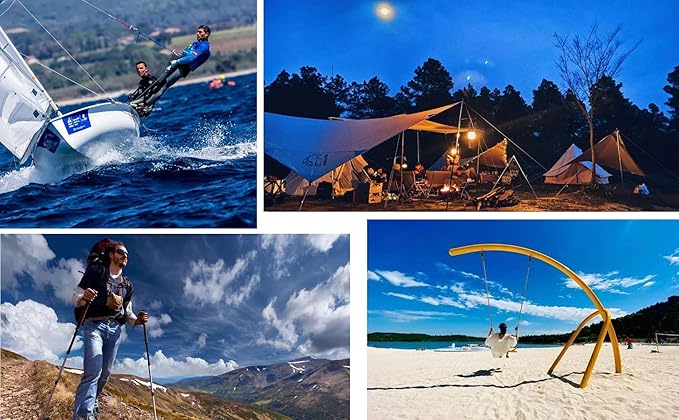 1/2 in x 16 ft Boat Marine Rope for Canyoneering, Floating, Fishing, Rafting, Camping, Hiking, Hunting, Anchor, Arborist Tree, Rafting, Rescue, Knotting Practice Nylon/Polyester Black