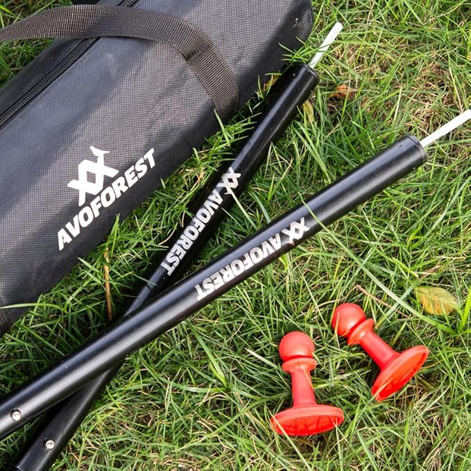 Tent Poles for Tarp, AVOFOREST Camping Tent Tarps Poles Adjustable Camping Accessories 90in Heavy Duty Poles Thicker Tent Pole with a Diameter of 0.98in for Backpacking Hiking Awning