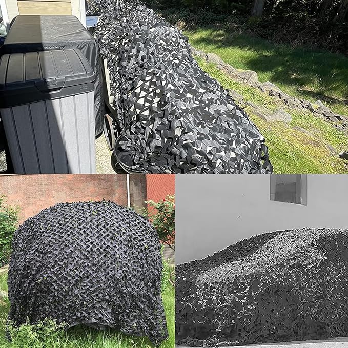 Camo Netting Camouflage Netting 20x20 10x20 10x10 Bulk Roll Burlap Camo Tarp Sunshade Net for Hunting Blind Dinosaur Birthday Jungle MilitaryTheme Party Decoration Camping Shooting