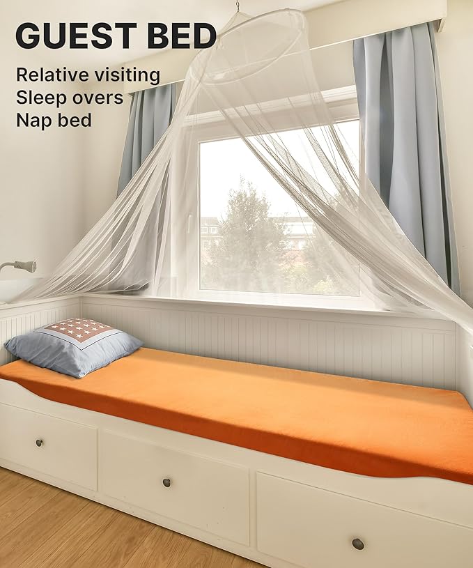 3 Inch GAIALOOP Thick Memory Foam Camping Mattress Sleeping Pad [Car/Tent/Cot] Glamping Portable Floor Mat Roll Up Futon Mattress for Guests Sleepover