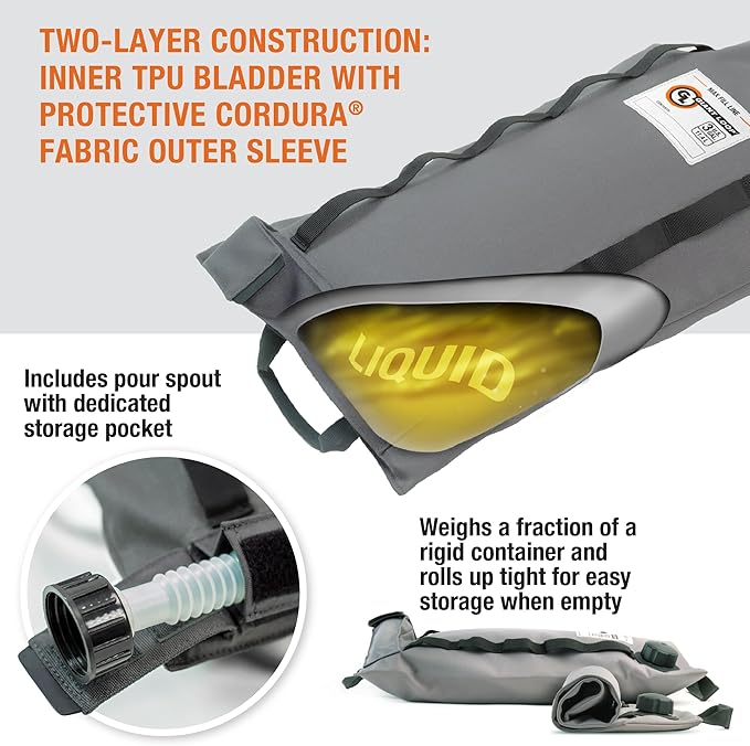 Giant Loop Armadillo Bag, Utility Bladder for Safe Transport and Storage of Powersports and Automotive Fluids, for Motorcycles, UTVs, ATVs, 3-Gallon