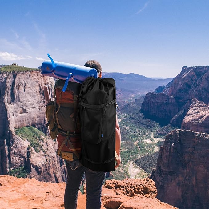 Xxerciz Storage Bag for Coleman Sundome Camping Tent, Foldable Travel Tent Carry Bag Relpacement Bag with Adjustable Shoulder Strap and Pouch for Camping Hiking Fishing 35 inches