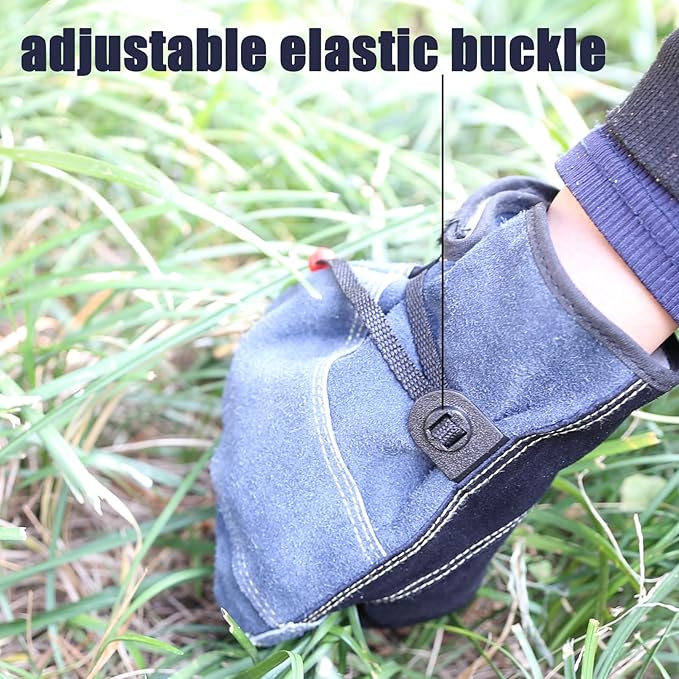 Cowhide Leather Work Gloves for Gardening,Construction,Welding,Chainsaw,Farm,Cotton Lined,Utility