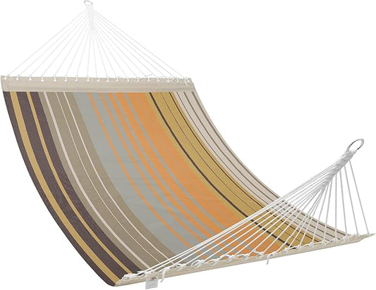 Patio Watcher 13 FT Quick Dry Textilene Hammock - Outdoor Double Hammock - Heavy Duty Hammocks for Outside - 450 lbs Capacity - Coffee