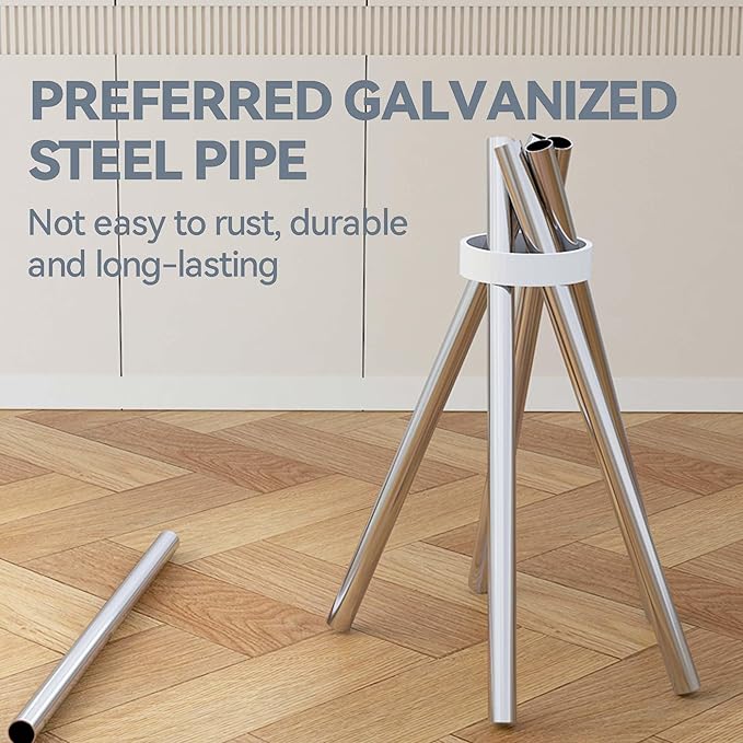 Heavy Duty Wardrobe Portable Closet Organizer Metal Clothing Rack for Hanging Clothes with Drawer Easy to Assemble Stronger Load-Bearing Detachable Design (Style 12)