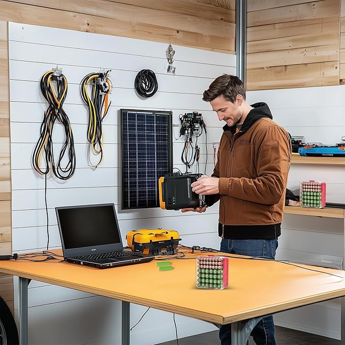 ALCYON Battery Organizer Storage Case, Battery Vault Box Container for 48pcs AA AAA Batteries, Plastic Clear Protective Battery Holder for Travelling/Home/Office (Red, Medium)