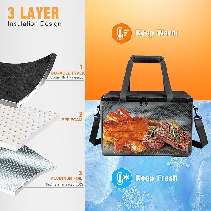 BBQ Blanket for Resting Meat,Reusable BBQ Resting Bag for Meat,Meat Brisket Resting Bag,Meat Blanket for Resting Large Barbecue Resting Blanket For Outdoor Smoker and Grilling