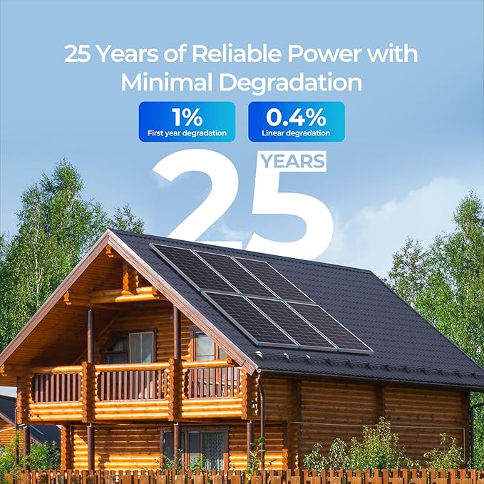 Renogy N-Type 400 Watt Solar Panel 24 Volt, 2Pcs 200W Solar Panels 16BB 25% High-Efficiency, PV Module Power Charger for RV Marine Cabin Roof Home Farm Battery and Other Off-Grid Applications