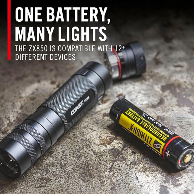 Coast XPH30R 1200 Lumen USB-C Rechargeable Dual Power Headlamp with Twist Focus Beam and Magnetic Base, Black