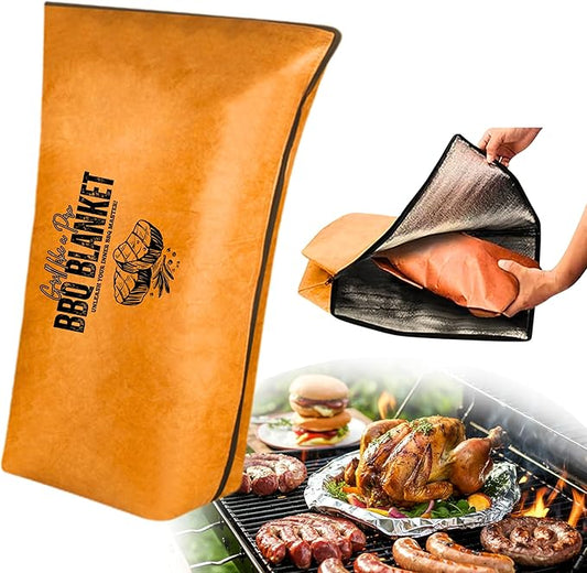 AMADOCOOK™ BBQ Blanket for Resting Meat - Reusable Insulated Meat Resting Bag for Moisture Retention and Tender BBQ - Heavy-Duty with Wide Mouth for Large Brisket, Turkey (21"Original) (21" Original)