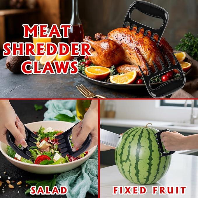 Supernal 110PCS Large Grilling Accessories,BBQ Accessories Heavy Duty Stainless Steel BBQ Grill Tools Set-Spatula,Tongs,Cleaning Brush & Meat Claws for Grills Outdoor Cooking,Gifts for Men Dad