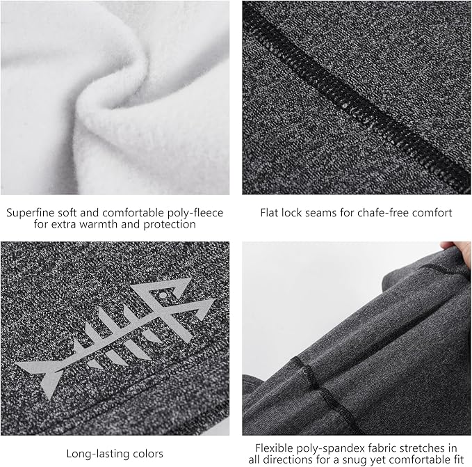 BASSDASH Winter Balaclava Fleece Ski Mask Ninja Hood Neck Warmer Fishing Hunting