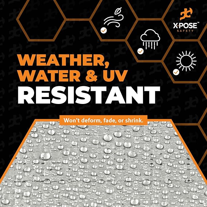 Heavy Duty Silver Poly Tarp 16' X 20' - Multipurpose Protective Cover - Durable, Waterproof, Weather Proof, Rip and Tear Resistant - Extra Thick 12 Mil Polyethylene - by Xpose Safety