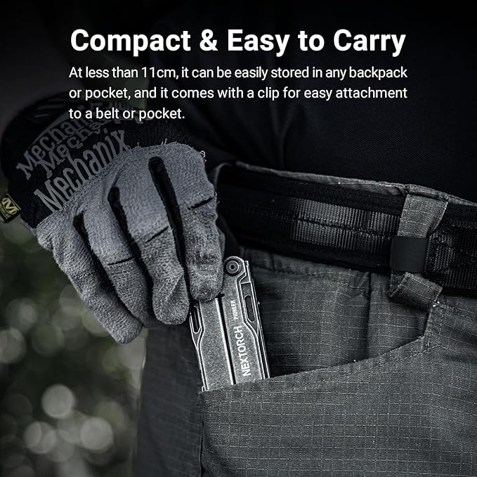 NEXTORCH PIONEER 14-IN-1 Multi-tools Full-Size,Versatile Multi-tool Set with Scissors Needle Nose Pliers Pocket Clip Multi-tool (STONE WASHED FINISH)