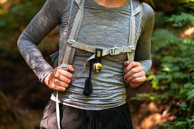 Coghlan's Magnetic Bear Bell with Silencer, Red – Outdoor Safety for Hiking, Camping, and Wildlife Protection – Noise Alert Deterrent for Bears and Other Wildlife