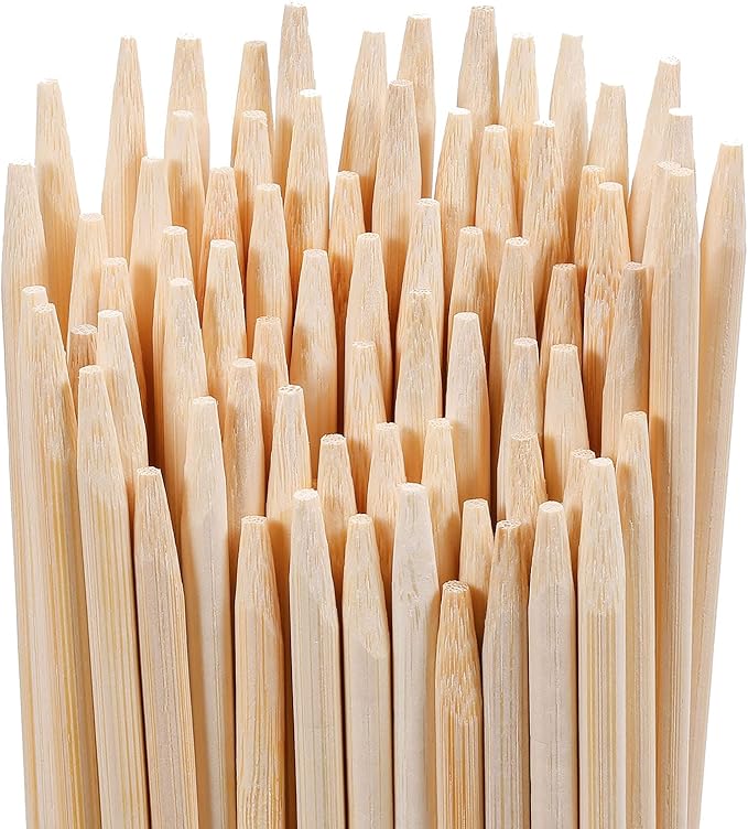Smores Sticks 36" Long 5mm Thick, 60 PCS Marshmallow Roasting Smore Sticks Bamboo, Disposable Marshmellow Sticks Camping Heavy Duty SMores Skewers for Outdoor Fire Pits Campfires Hot Dog Sausage