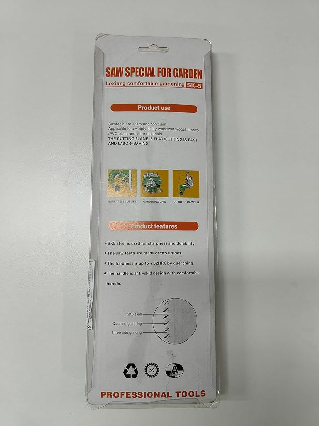 Folding Hand Saw 10 Inch Portable Foldable Pruning Saw with Triple-Cut SK5 Blade for Gardening Wood Cutting Tree Trimming Outdoor Camping Hunting Survival