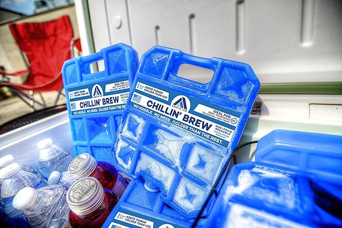 Arctic Ice Chillin' Brew Series Long Lasting Reusable Ice Pack - Freezes at 28° Fahrenheit - Designed to Keep Beverages Colder Than Ice