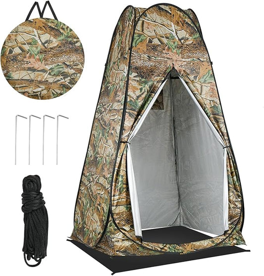 Pop Up Privacy Shower Tent, Outdoor Portable Changing Tent Camping for Camping Beach Toilet Shower Bathroom Changing Room Sun Shelter with Window with Carry Bag