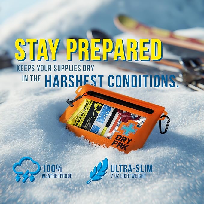 EVERLIT Ultralight Waterproof First Aid Kit, Boat First Aid Kit, Marine Medical Kit for Boating, Kayak, Backpacking, Hiking, Camping, Emergency Kit (Grey)