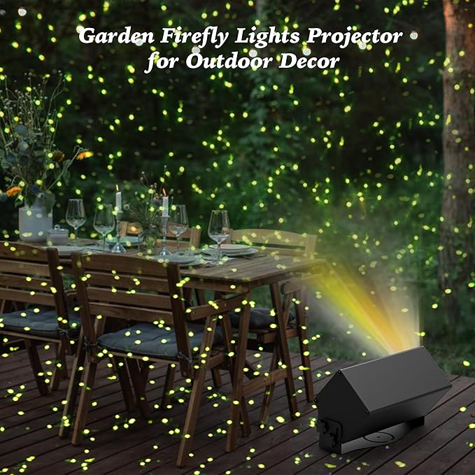 AIRIVO Outdoor Laser Lights Projector, 5 Color Motion Firefly Lights Star Show Projection Light, Christmas Projector Light with Remote Control for Holidays Halloween Decoration Home, Garden, Patio