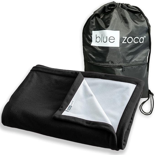 Beach Blanket Waterproof Sandproof Waterproof Blanket for Camping, Hiking, Outdoor Sporting Events, Picnics & More | Machine Washable & Pet Friendly | Travel Size - 65x50in Black