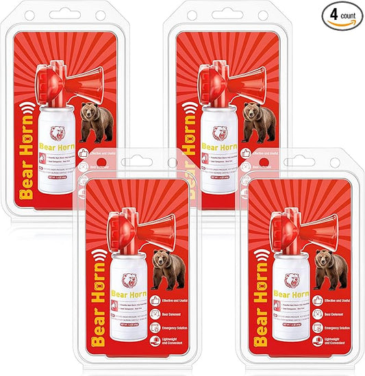 Bear Horn to Scare Bears 1.4oz, Very Loud 120dB Bear Air Horns for Safety for Hiking, Heard Up to 1/2 Mile Away, Bear Spray Self Defense, Blow Horn to Scare Wild Animals, Bear Alarm