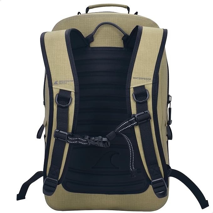 Breakwater Supply™ Waterproof IP68 Submersible Backpack with Airtight Zippers | Laptop Travel Outdoors | Fogland 25L 20L 15L