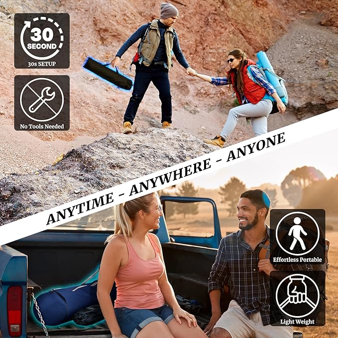 Tranquillo Combo x2 Hammocks with Stand for Outside & Tree Straps, Heavy Duty Hammock with Stand 600lbs for Indoor Outdoor Patio Backyard, x2 Hammocks for 2 Person, Portable Carrying Bags, Brown