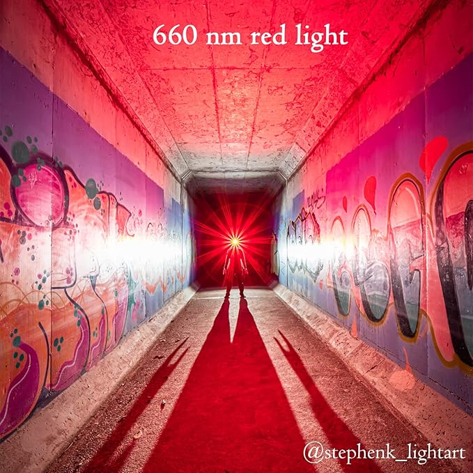 77outdoor LED Rechargeable Red Headlamp, D25LR Powerful Lightweight Headlight with 90 High CRI Bright White Light and 660nm Deep Red Light, USB C Charging for Camping, Hiking, Hunting